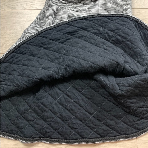 Creatures Of Comfort Houndstooth Quilted Skater Mini Dress - Picture 6 of 10